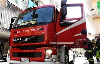 I Vigili del Fuoco del distaccamento di Molfetta