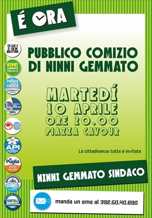 locandina comizio Gemmato