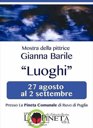La locandina della mostra di Gianna Barile