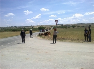 Il luogo dell'incidente. Incrocio provinciale per Altamura con Contrada Terranova