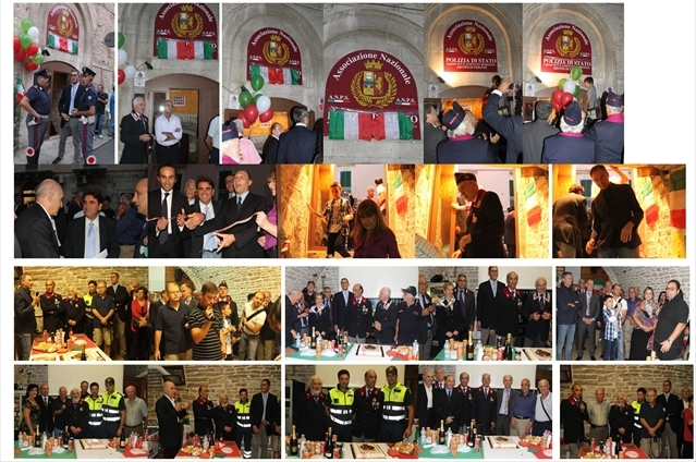 Un collage di foto dell'inaugurazione
