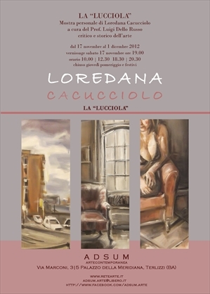 Manifesto mostra Loredana Cacucciolo