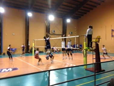 Un momento della partita fra Trelicium e Matervolley