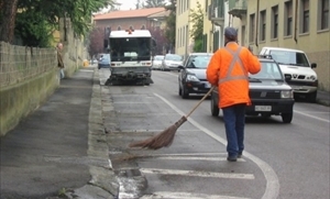 Spazzamento spazzino rifiuti