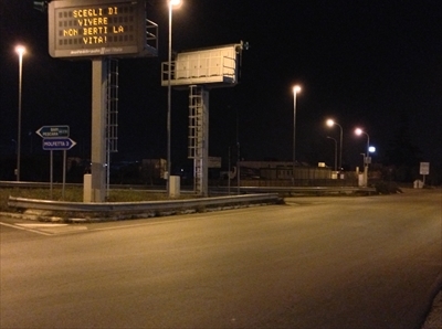 SP112 la strada illuminata più lunga della Provincia di Bari