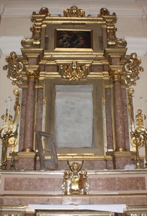 Restauro tela Morte Sant'Anna