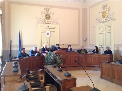 Un momento della conferenza di presentazione