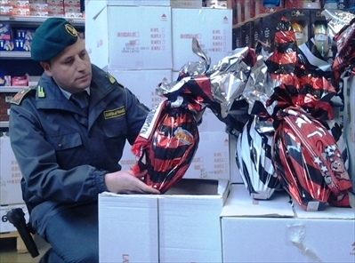 Uova pasquali sequestrate