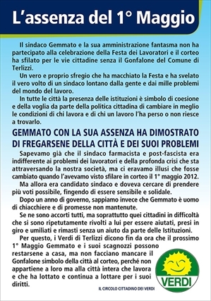 Il manifesto dei Verdi di Terlizzi