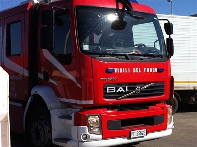 I vigili del fuoco all'opera