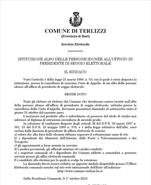 avviso pubblico