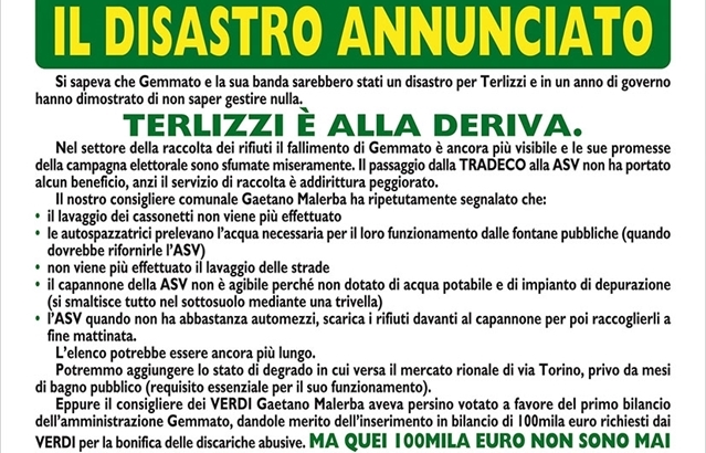 Il manifesto dei Verdi