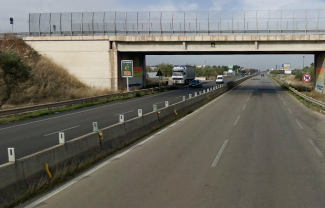 Un cavalcavia della ex statale 98
