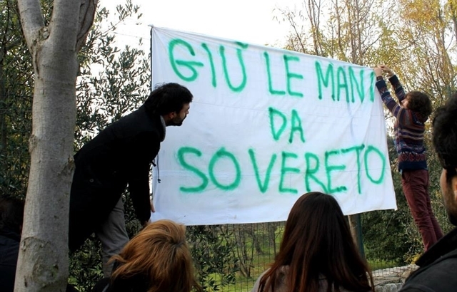 Protesta a Sovereto