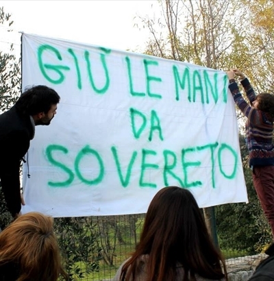 Protesta a Sovereto