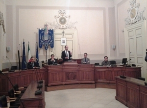 Conferenza stampa nevicata