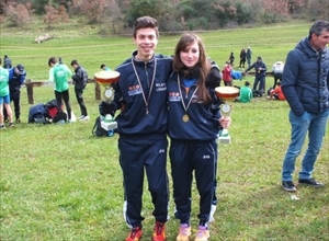 Gli atleti "Barile Flowers F.R." Grieco e Rotondo