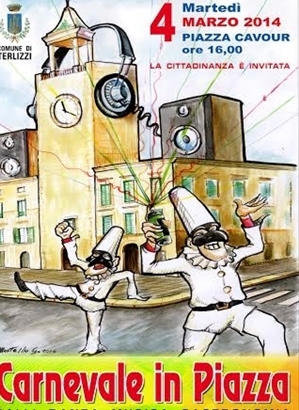 Locandina carnevale in piazza