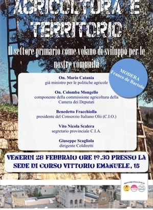 Manifesto “Il settore primario come volano di sviluppo per le nostre comunità”