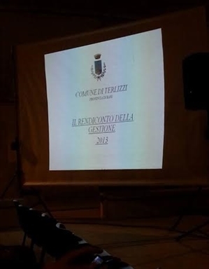 La copertina della relazione dell'assessore Vincenzo Vendola