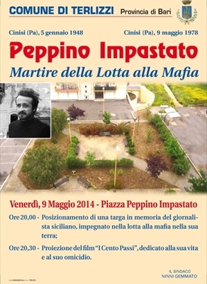 La locandina della cerimonia