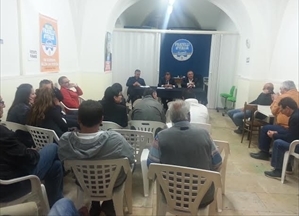Una fase dell'assemblea post voto