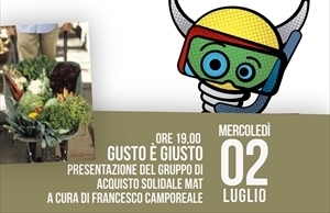 L'invito all'evento "Gusto è giusto"