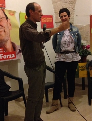 Minervini all'incontro a Terlizzi nella sede del Comitato