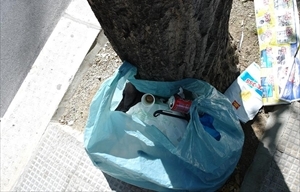 campagna di raccolta rifiuti di Legambiente