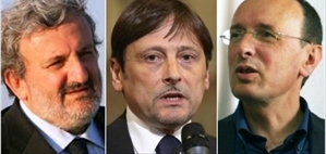 I tre candidati alle Primarie del centrosinistra