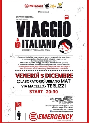 Il Programma Italia di Emergency fa tappa a Terlizzi