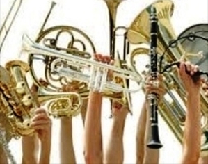 Ensamble di fiati in boutique