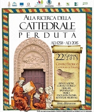 La locandina che annuncia l'evento di rievocazione storica