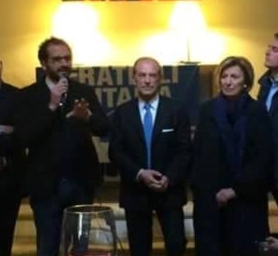 schittulli nella sede di fratelli d'italia