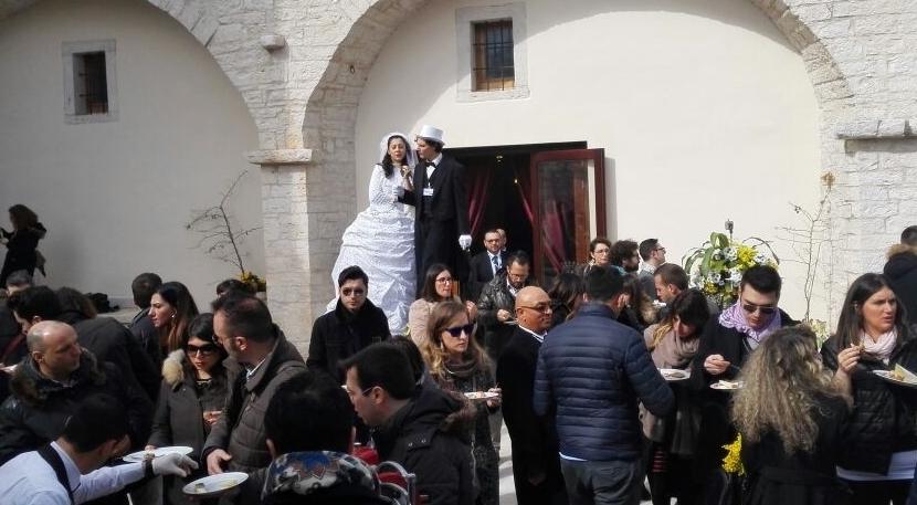 sposi trampolieri a villa lamparelli