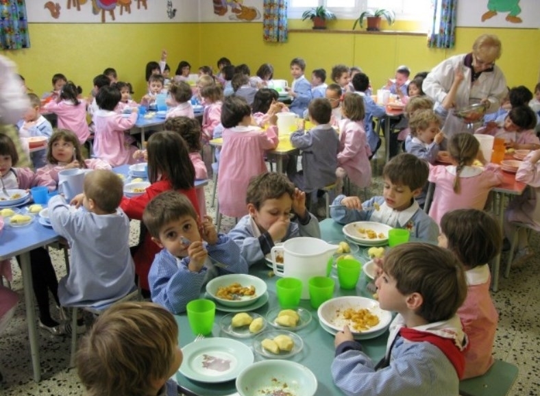 una mensa scolastica