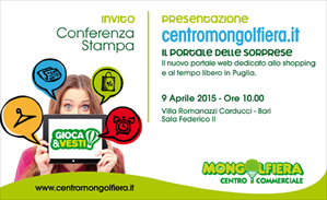 Invito alla conferenza stampa di presentazione de "Il portale delle sorprese"