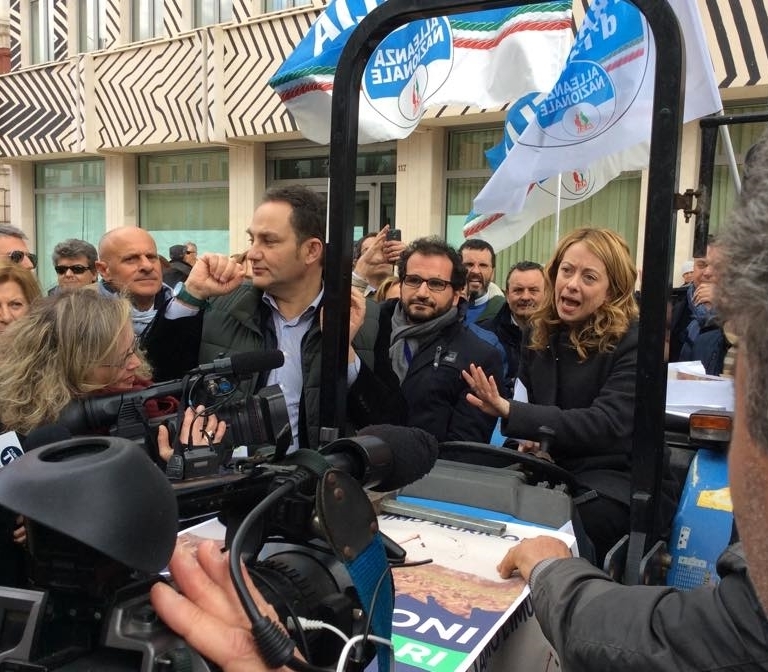 giorgia meloni e marcello gemmato