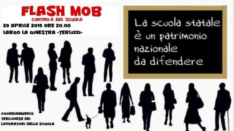 la locandina del flash-mob
