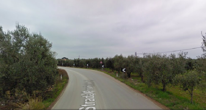 una delle curve della terlizzi-mariotto