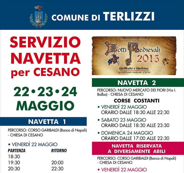 il prospetto degli orari