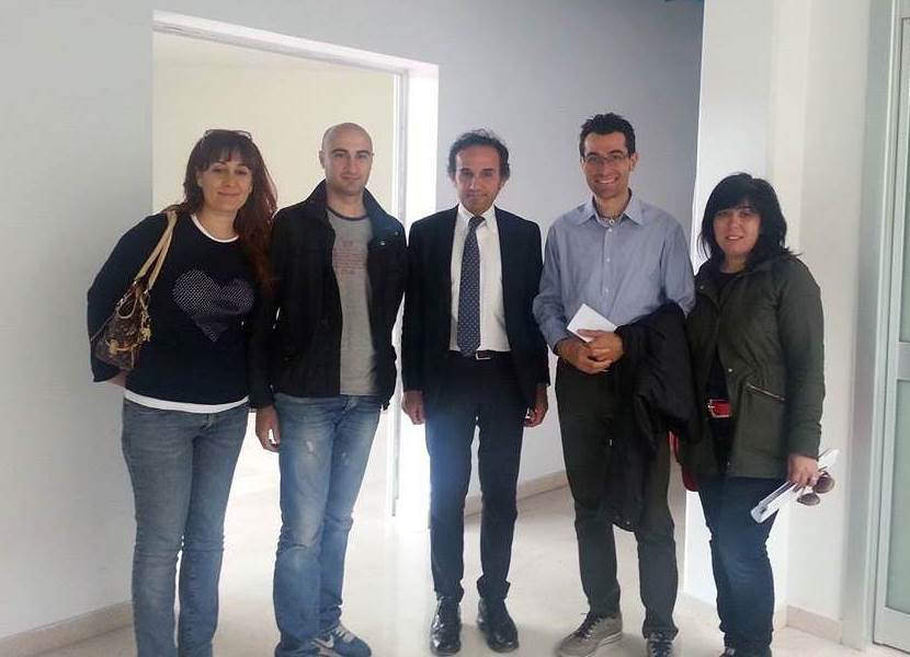 i quattro nuovi agenti con il sindaco