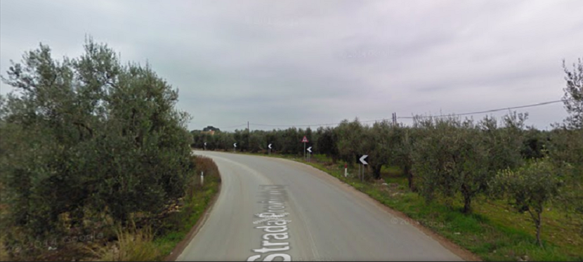 una delle curve della terlizzi-mariotto