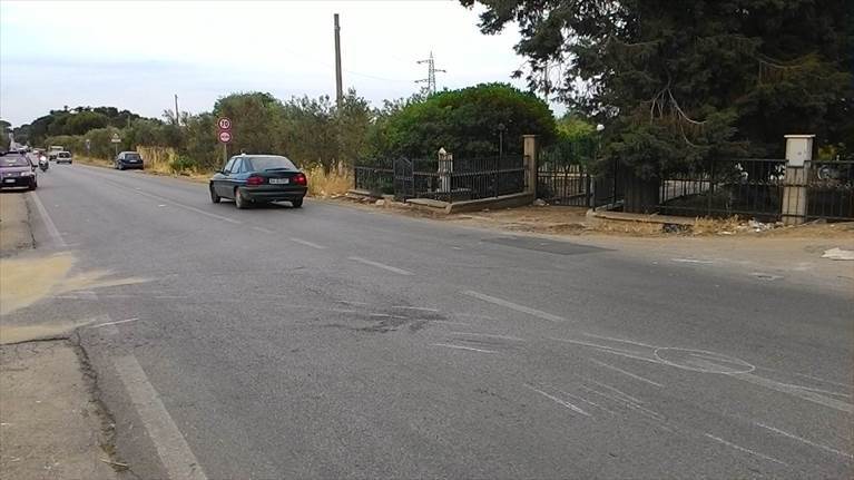 la scena dell'incidente