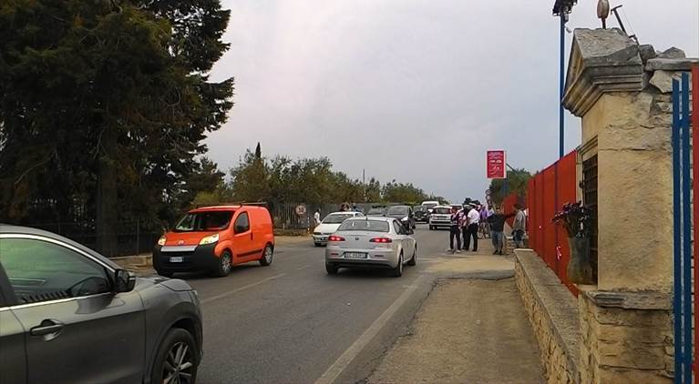 la scena dell'incidente