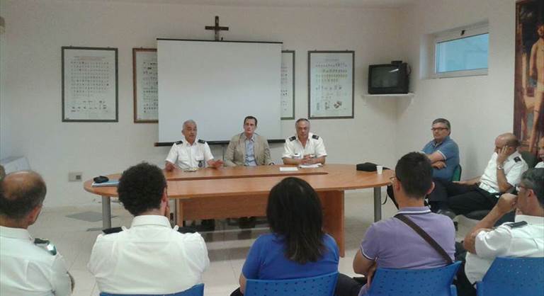 l'incontro tra l'assessore e i vigili