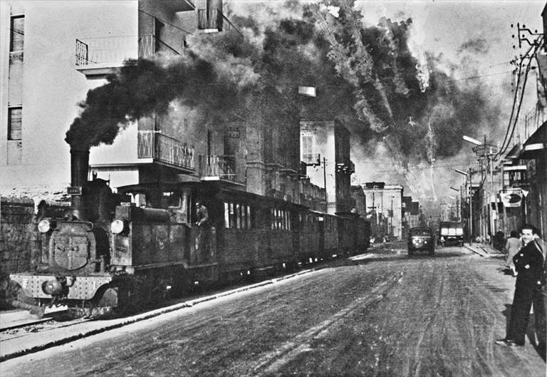 Un treno della Ferrotramviaria negli anni '50