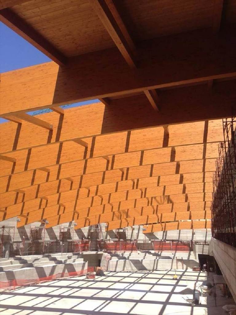 la palestra in costruzione in largo torino