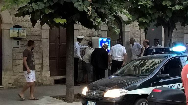 l'uomo arrestato