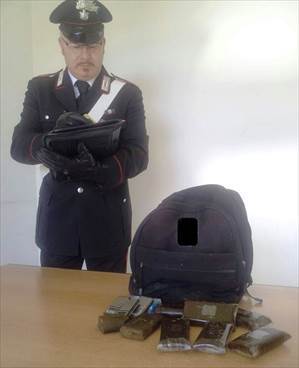 lo zaino con l'hashish